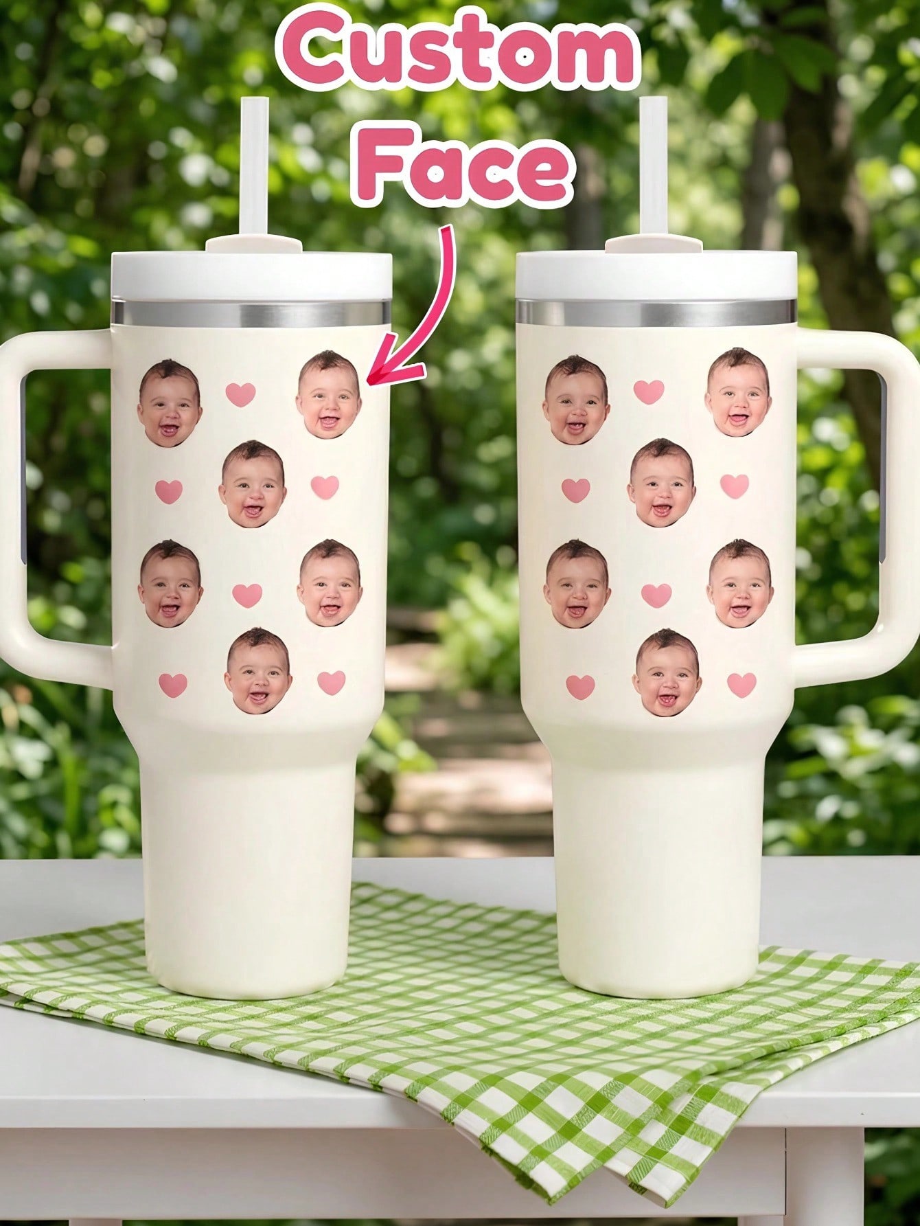 Coffee Equipment Names - Personalizowany termos ze zdjęciem i imieniem,