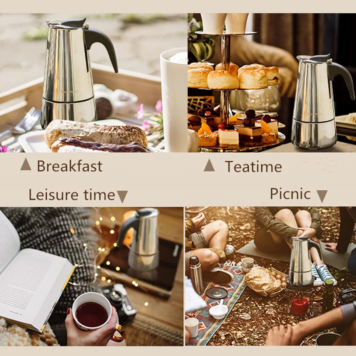 4/6/9 kubki Moka Pot Caffe Mac – Coffee Equipment Accessories recenzja i cena